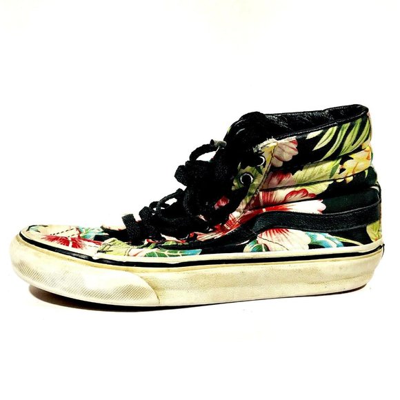 Vans Floral Print Shoe Men's Size 3.5 Women's 5